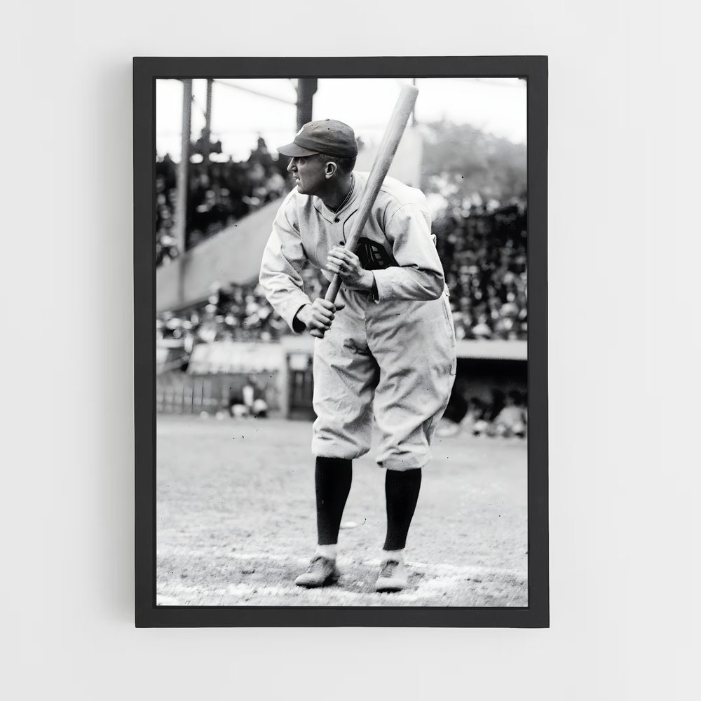 Poster Ty Cobb en Action – affiche Baseball (vue 2)